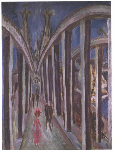 Bridge over the Rhine in Cologne by Ernst Ludwig Kirchner